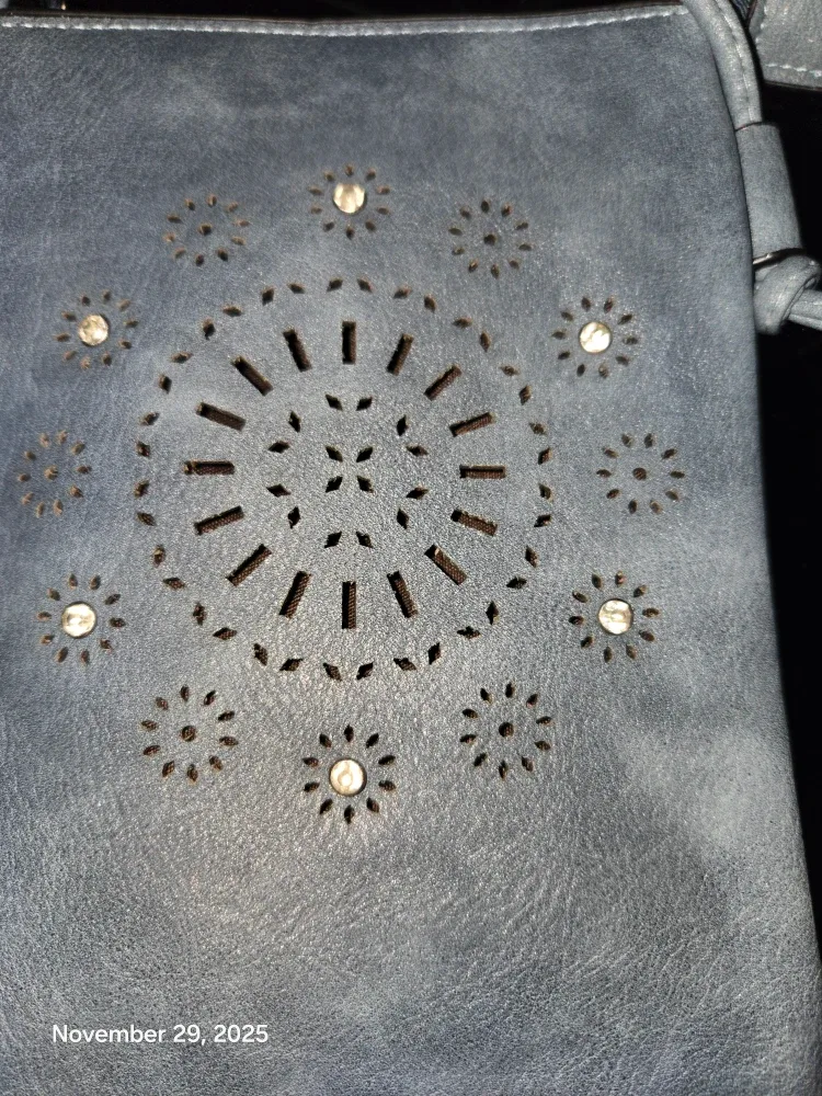 Boho Vegan Leather Cross Body Bag image indicator(3)