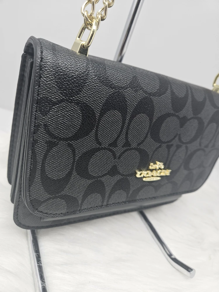 Coach Black Signature Chain Crossbody Bag - photo 2