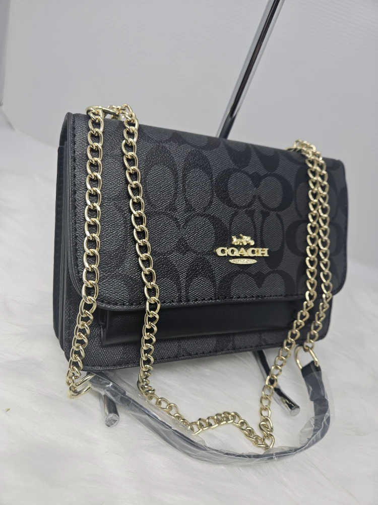 Coach Black Signature Chain Crossbody Bag - photo 3