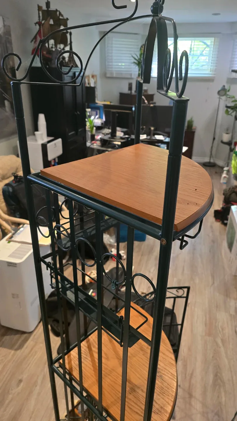 Corner Shelf with Wood Shelves image indicator(3)