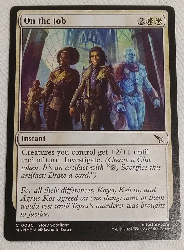 Magic The Gathering 'On the Job' Card