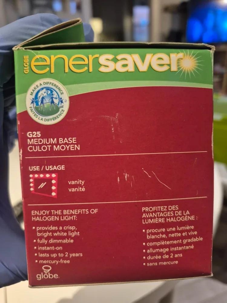 Globe Enersaver 40W Halogen Vanity Bulbs - New image indicator(2)
