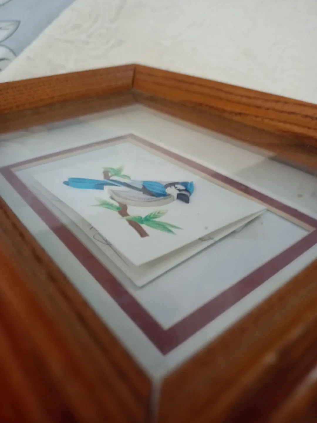 Blue Jay 3D Tole Art Picture image indicator(3)