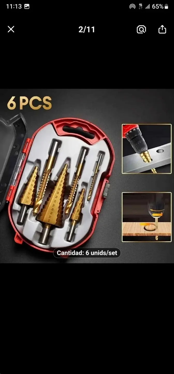 6 piezas de juego de brocas de paso, corte de hierro fundido image indicator(2)