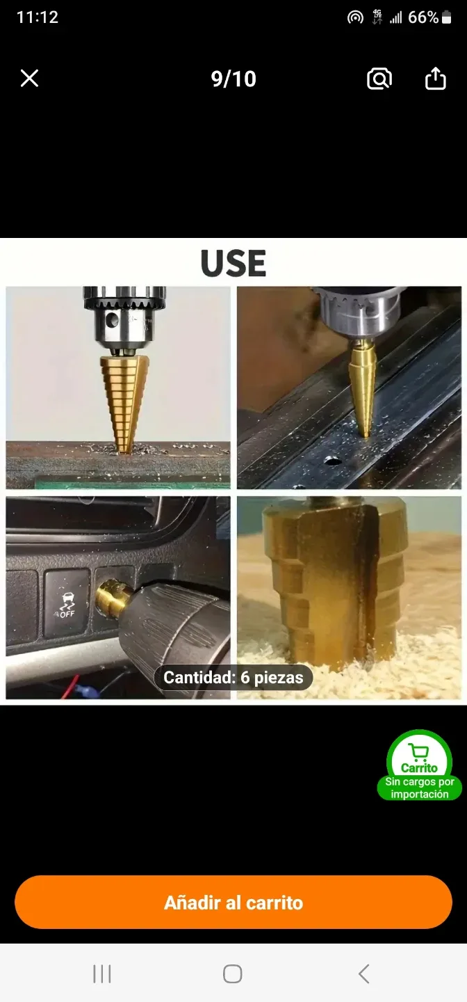 6 piezas de juego de brocas de paso, corte de hierro fundido image indicator(4)