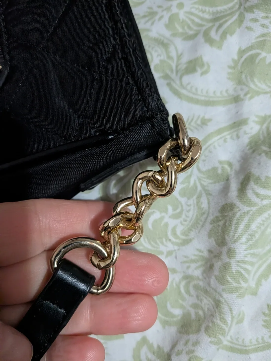 Calvin Klein black purse with adjustable strap good condition image indicator(9)