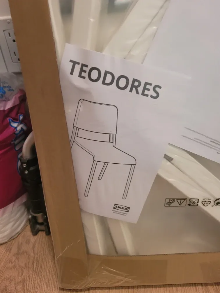 IKEA TEODORES Chair - white