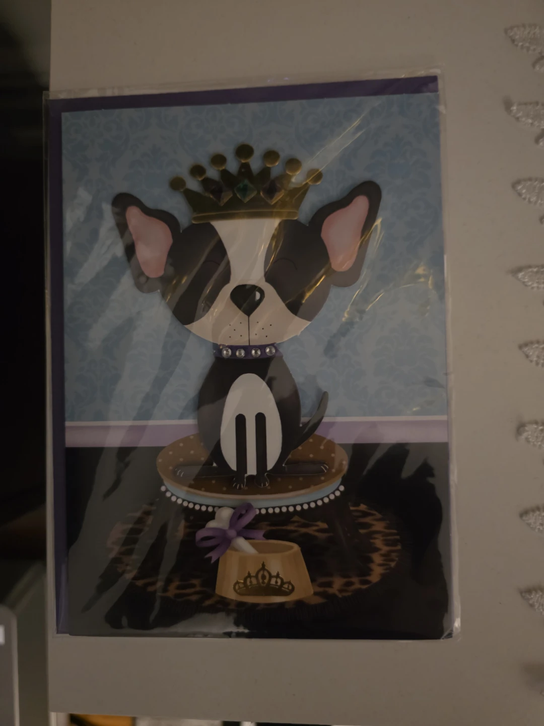 Greeting Card - Dog with Crown
