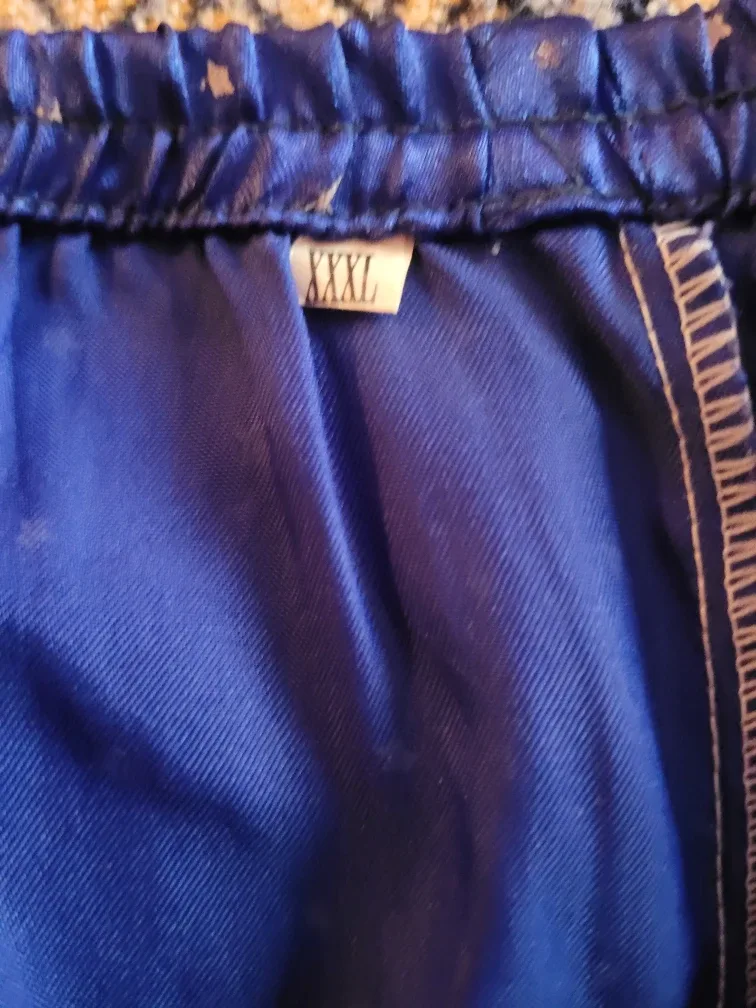 Blue Satin Pajama Set - XXXL image indicator(3)