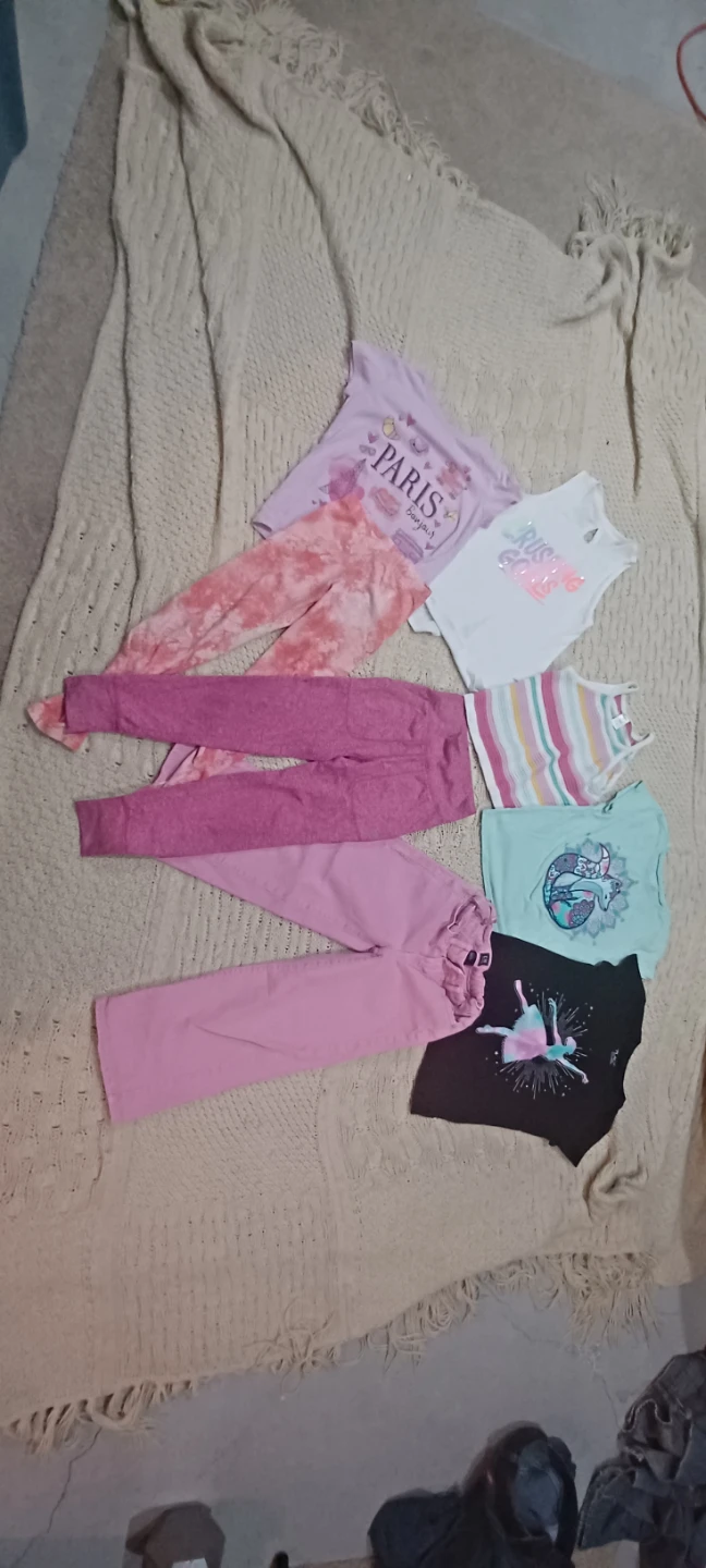Girls' Assorted T-Shirts and Pants Bundle