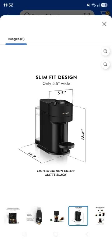 Nespresso Vertuo Next - Matte Black image indicator(5)