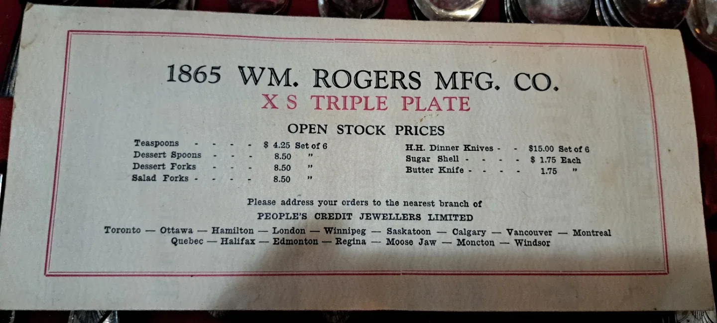 WM. Rogers XS Triple Plate Cutlery Set image indicator(4)