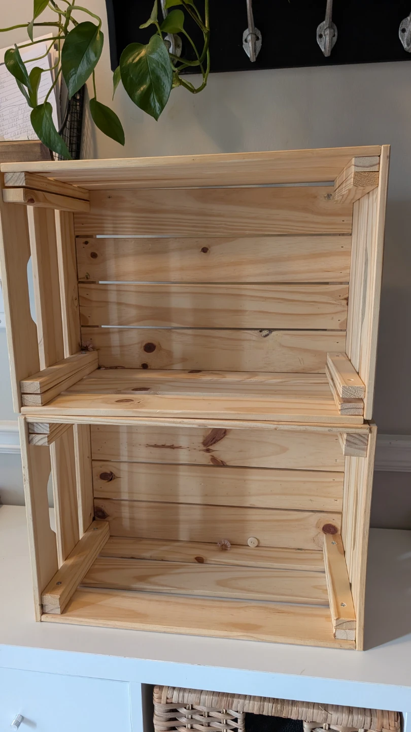 IKEA KNAGGLIG Box, Pine, 46x31x25 cm