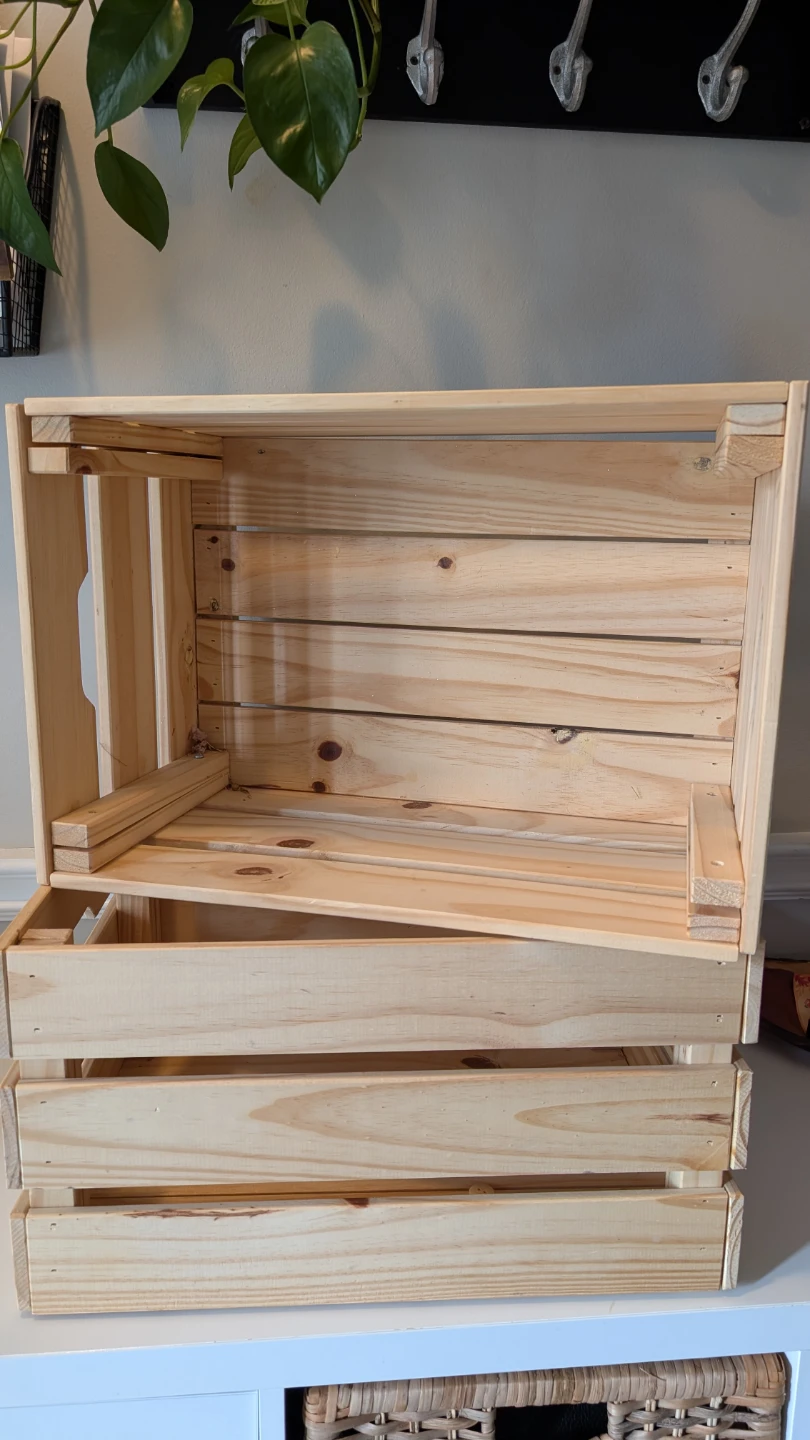 IKEA KNAGGLIG Box, Pine, 46x31x25 cm - photo 4