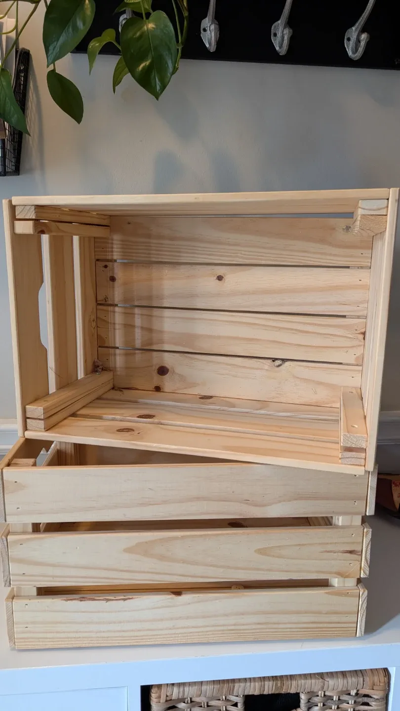 IKEA KNAGGLIG Box, Pine, 46x31x25 cm image indicator(4)