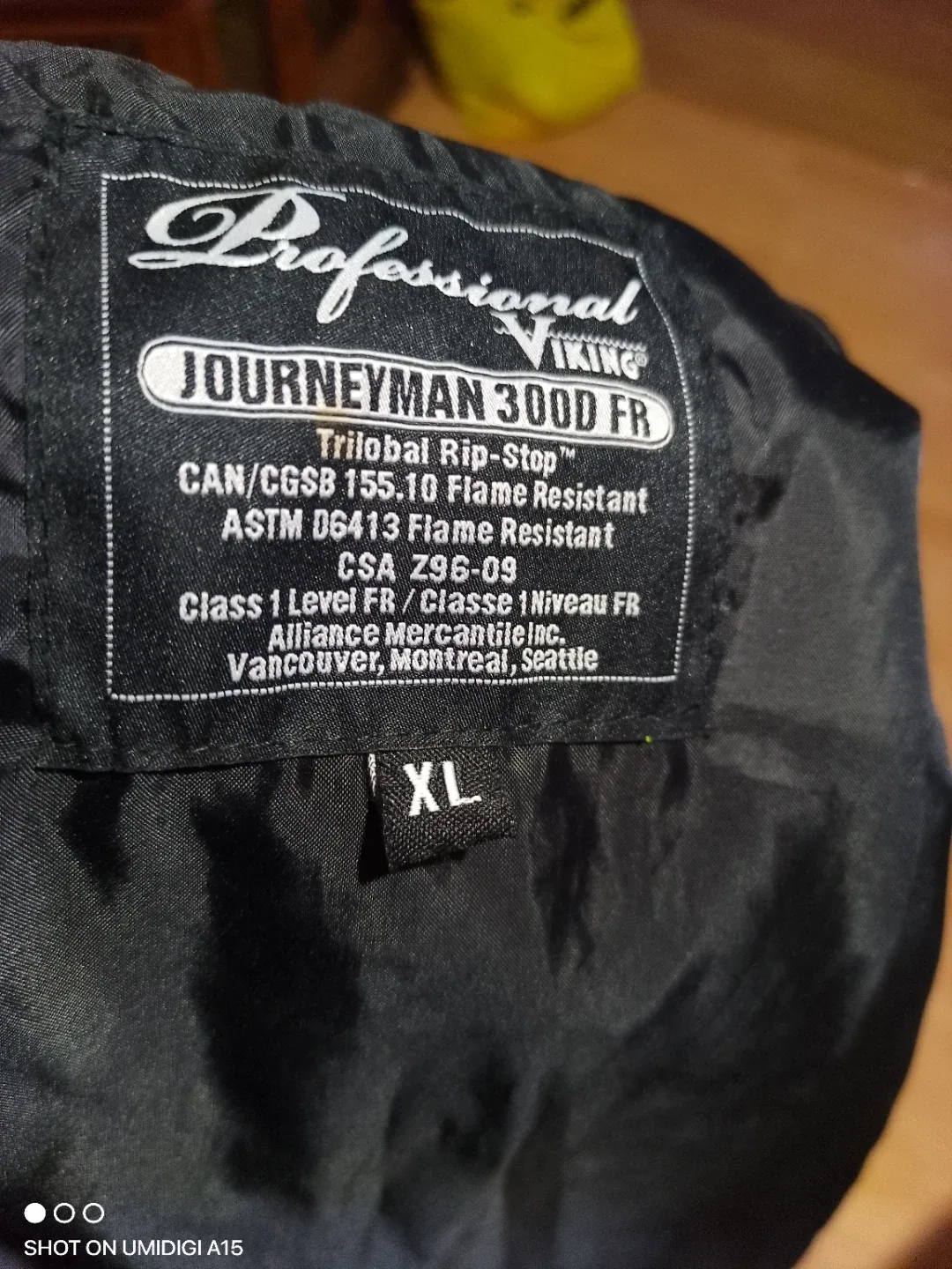 IFR Workwear Blue & Black Safety Jacket - Size 2XL image indicator(6)