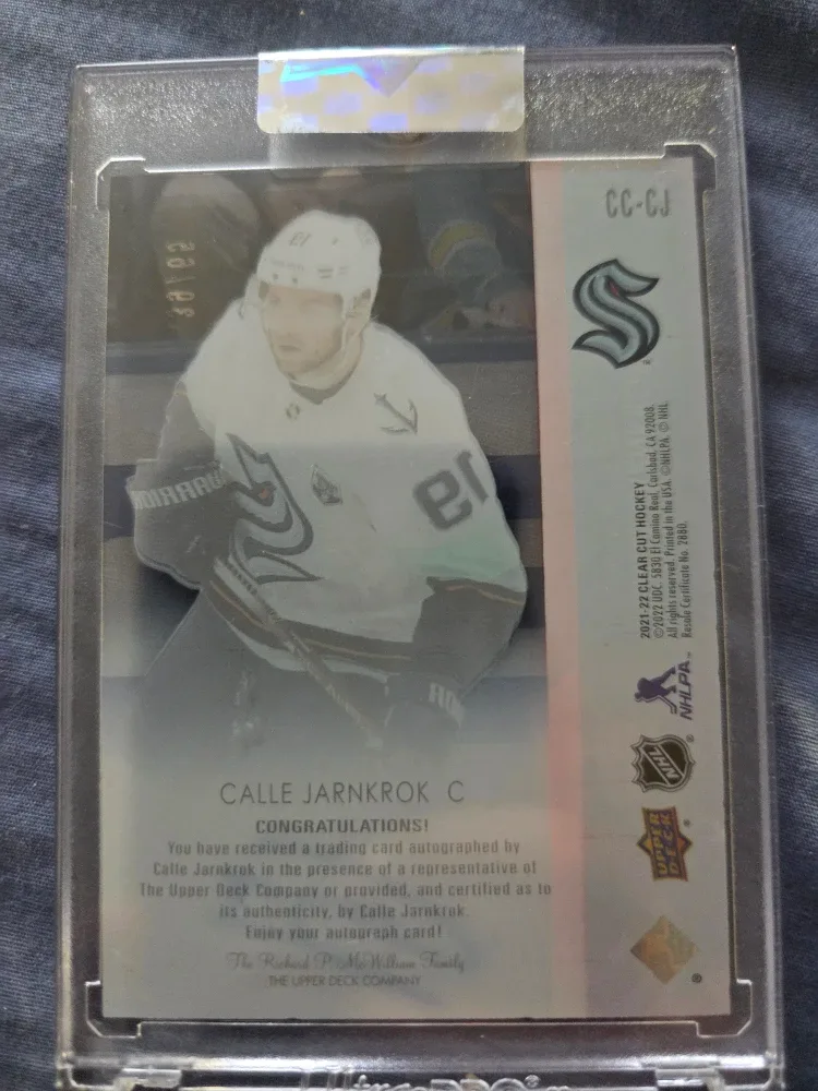 Calle Jarnkrok Upper Deck Hockey Card image indicator(2)