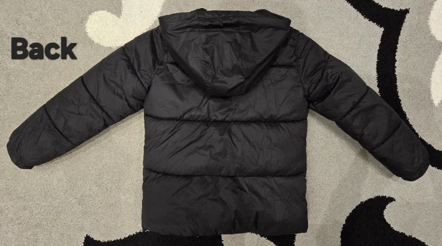 Old Navy Boys Black Puffer Jacket - Size M (8) image indicator(6)