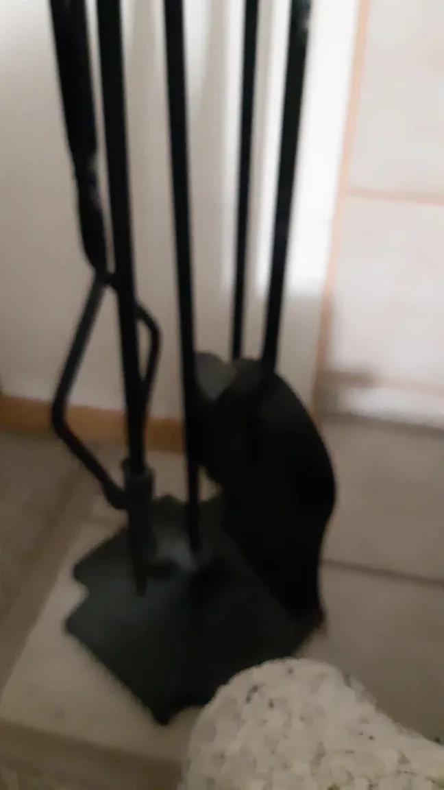 Black Fireplace Tool Set image indicator(3)