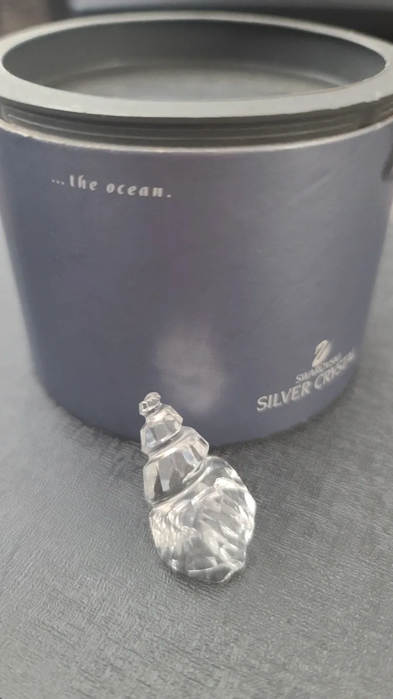 Swarovski Silver Crystal Seashell Decoration image indicator(2)