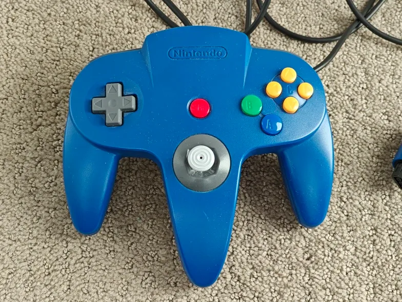 NUS-005 - OEM N64 Controller for Console - Nintendo 64 Blue image indicator(2)
