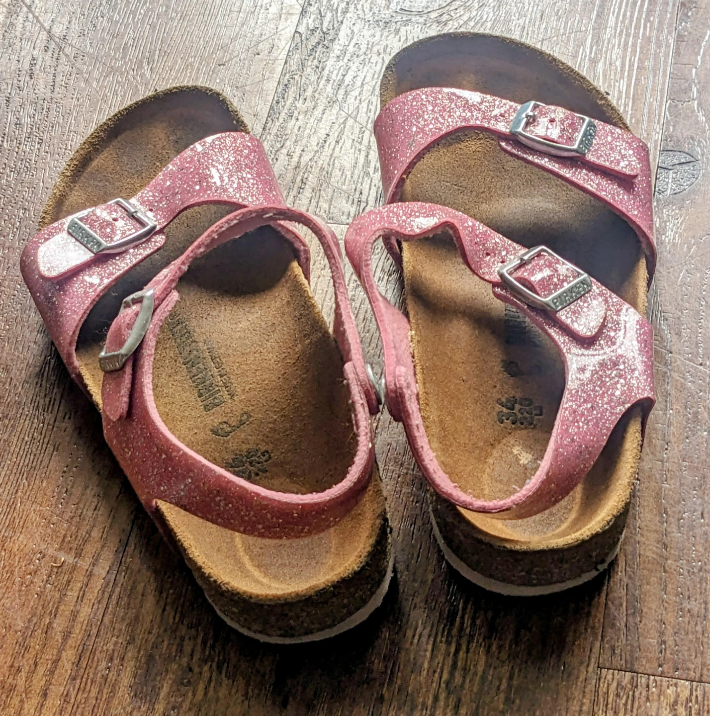 Birkenstock Pink Glitter Sandals Size 36 - photo 5