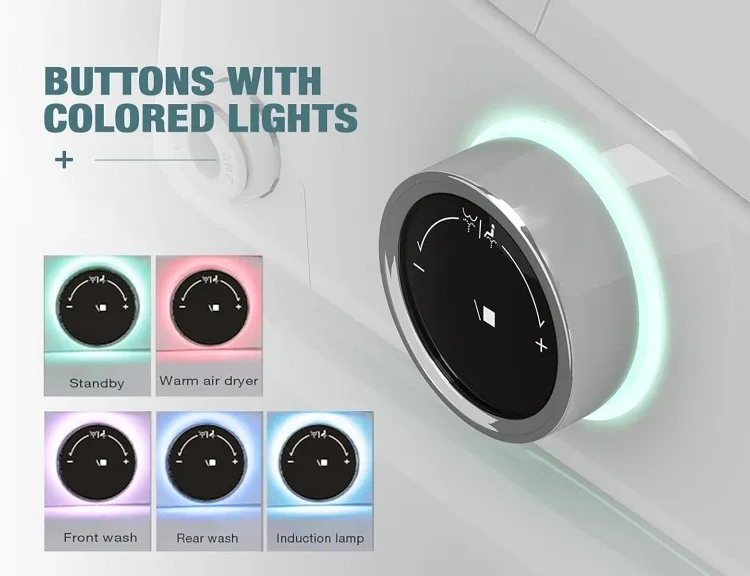 Smart Electric Heated Bidet Seat with Remote Control BNIB image indicator(3)