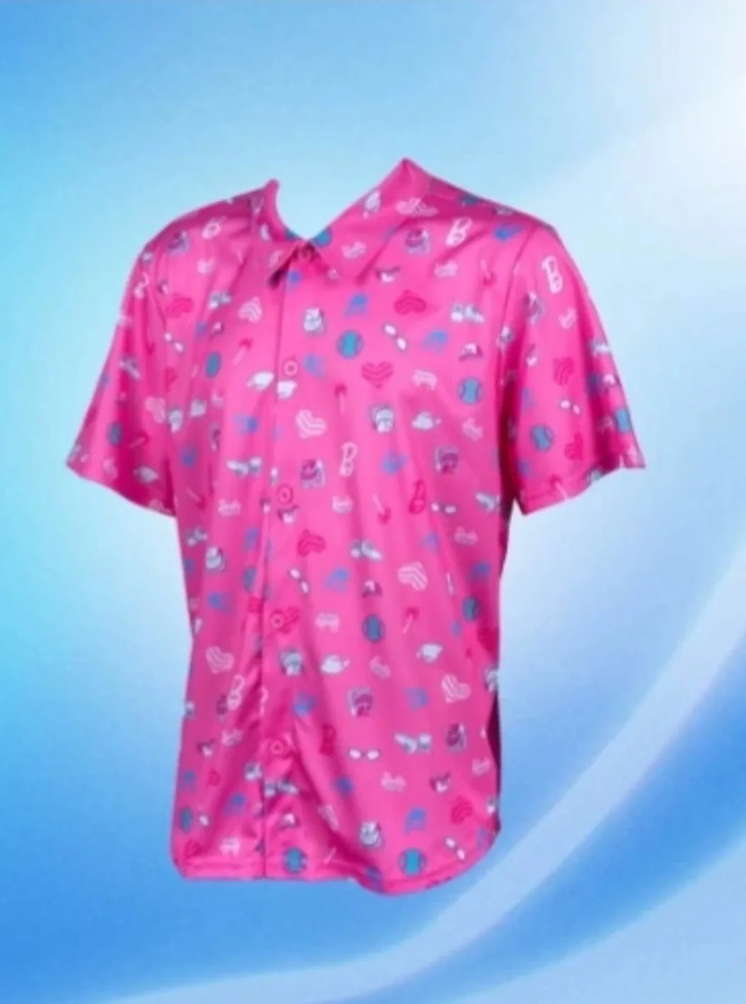 Blue Jays Barbie Pink Button-Down Shirt
