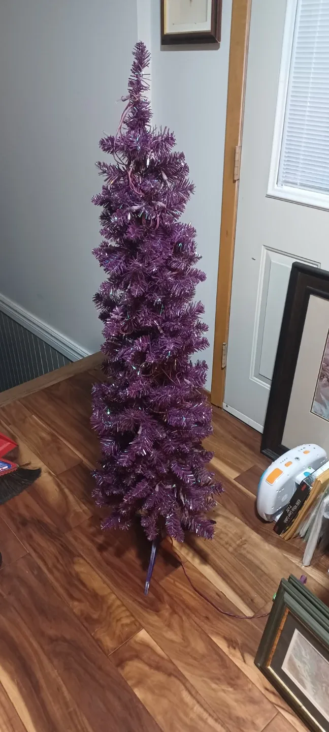 55 inch tall Purple Christmas Tree no lights