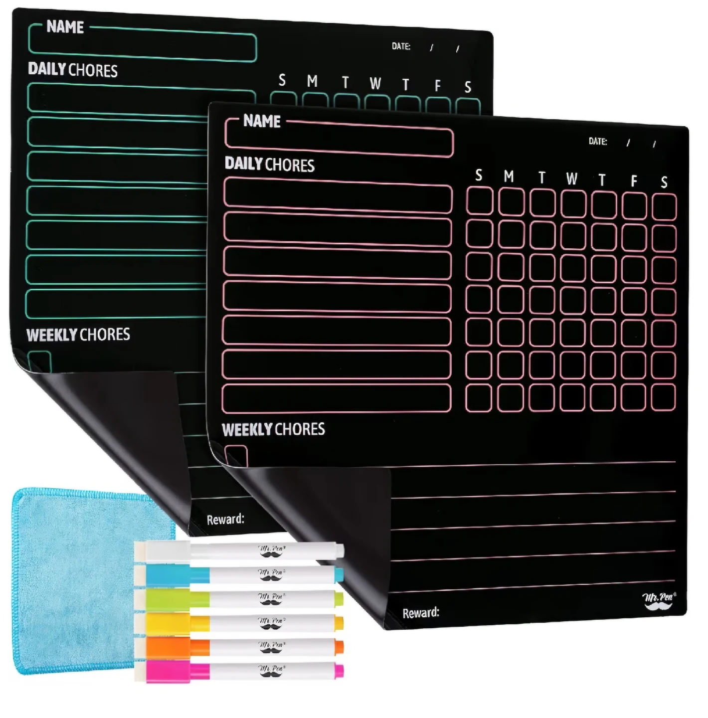 Mr. Pen- Magnetic Dry Eraser Chore Board Set