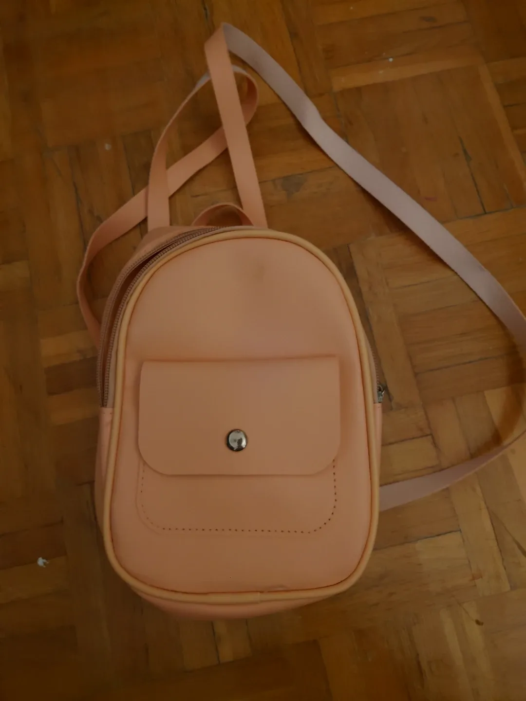 Peach Mini Backpack