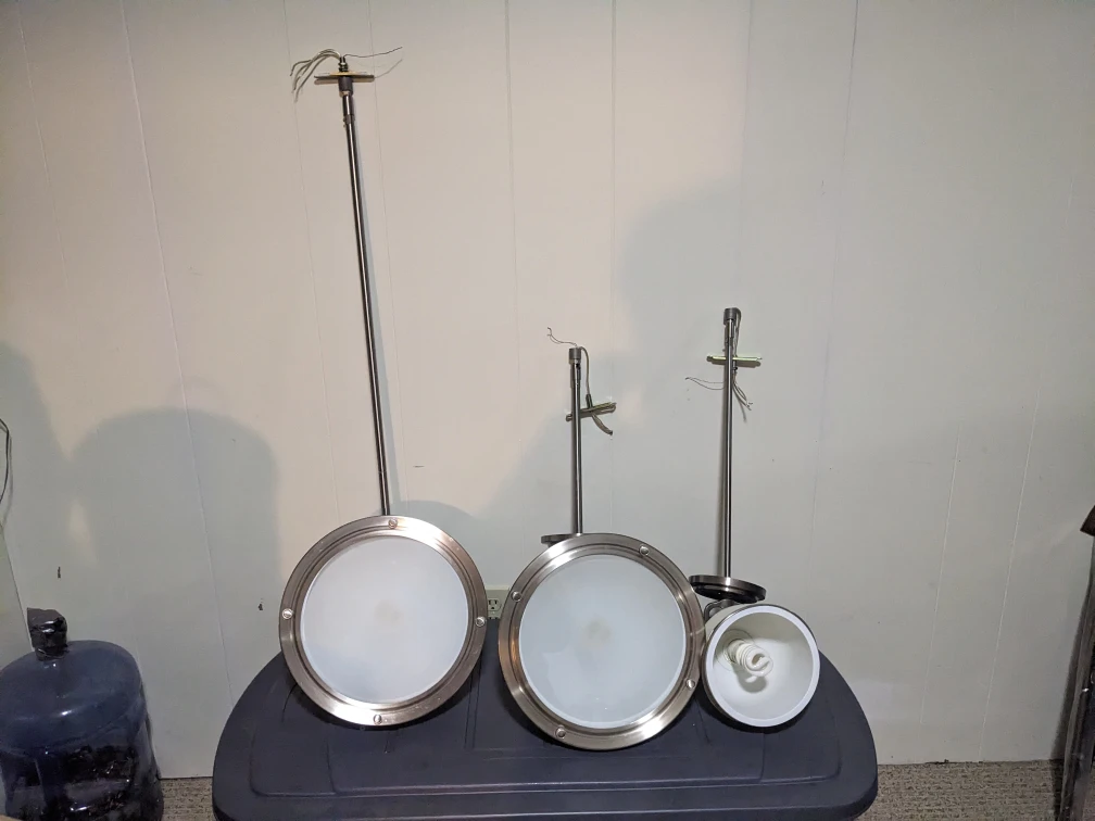 3 Pendant Lights - Sizes 13.5", 13", 9.5" - photo 2