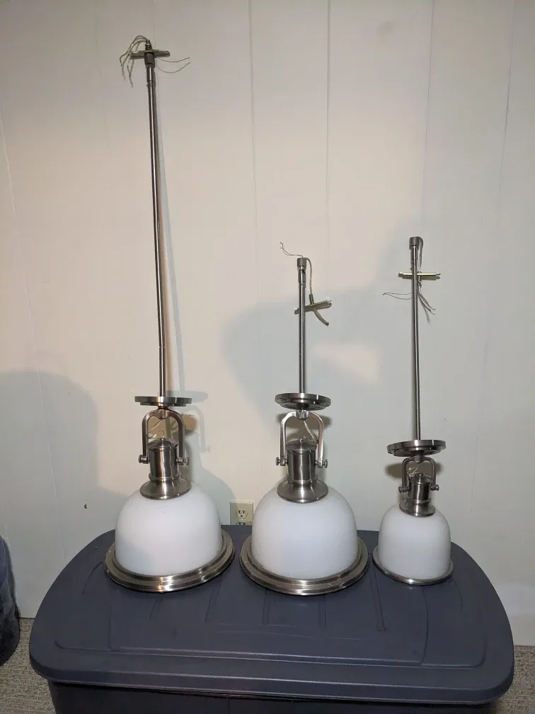 3 Pendant Lights - Sizes 13.5", 13", 9.5" image indicator(3)