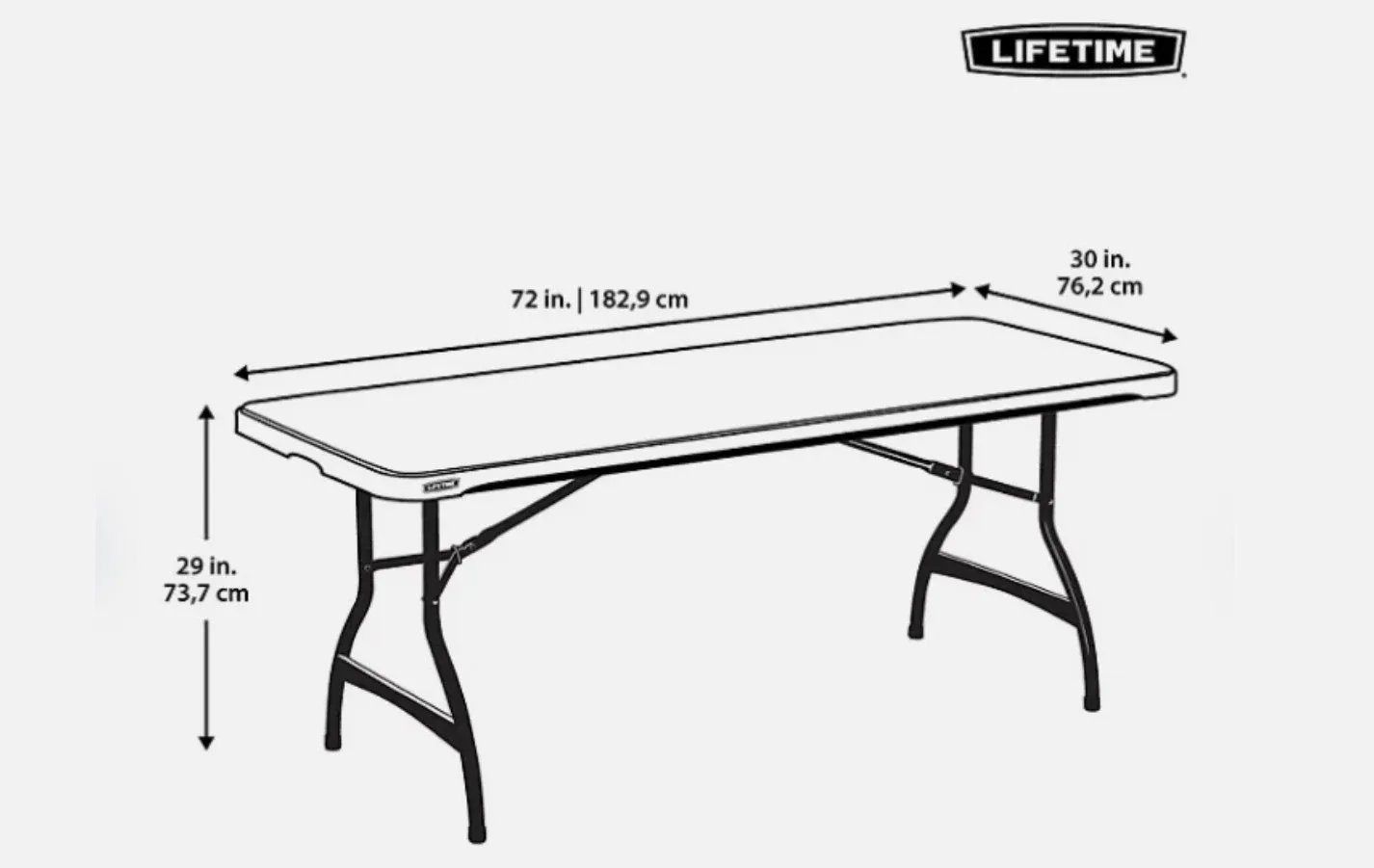 6’ Commercial-Grade Folding Table image indicator(4)