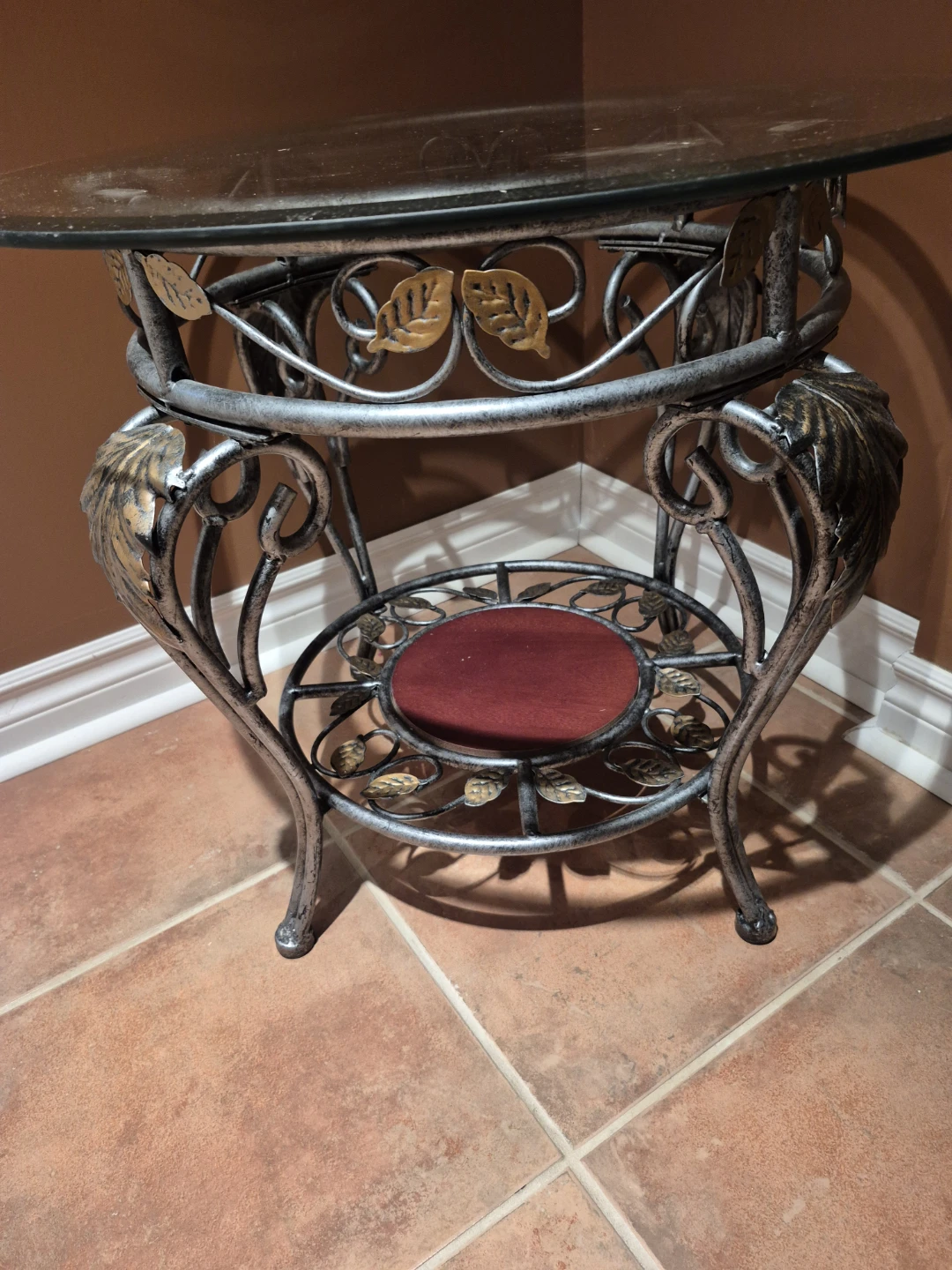Glass Top Accent Table - photo 2