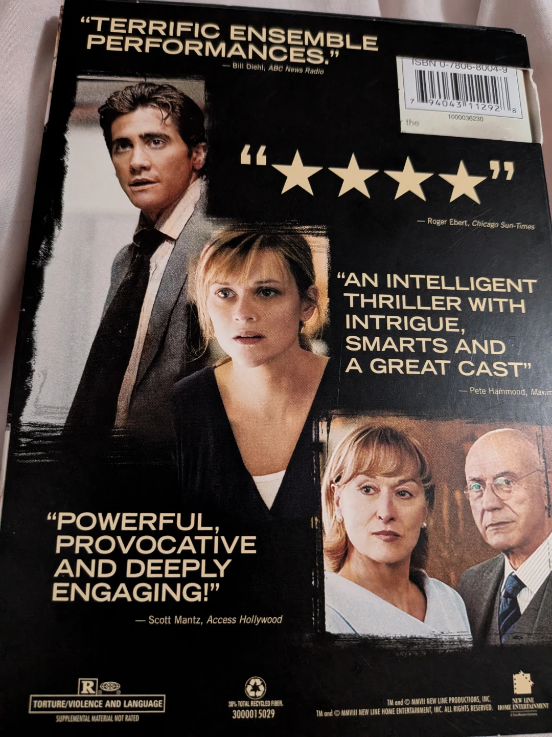 Rendition DVD Jake Gyllenhaal Reese Witherspoon - photo 3