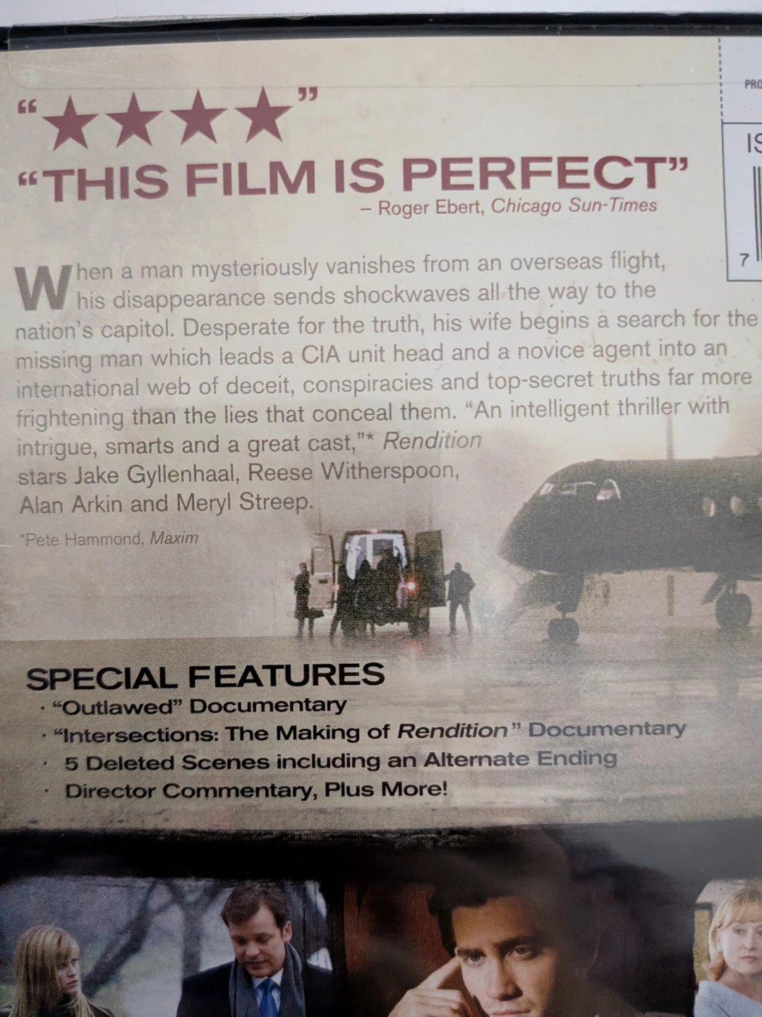 Rendition DVD Jake Gyllenhaal Reese Witherspoon - photo 4