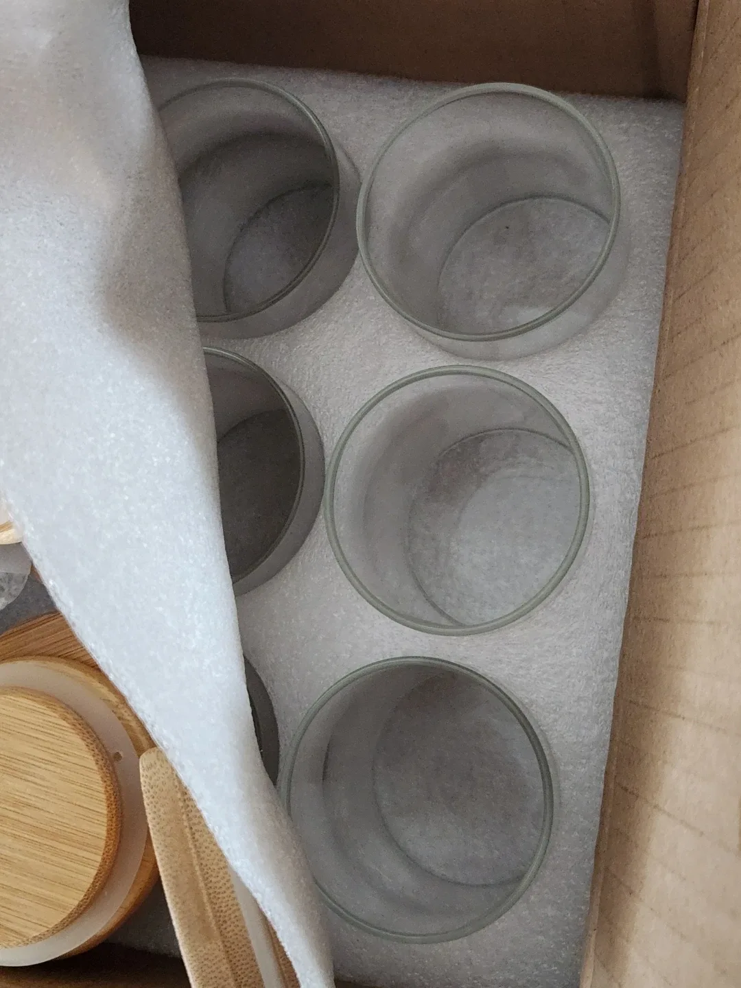 12-Pack/24-Pack Glass Jars with Bamboo Lids, 6oz NEW image indicator(3)