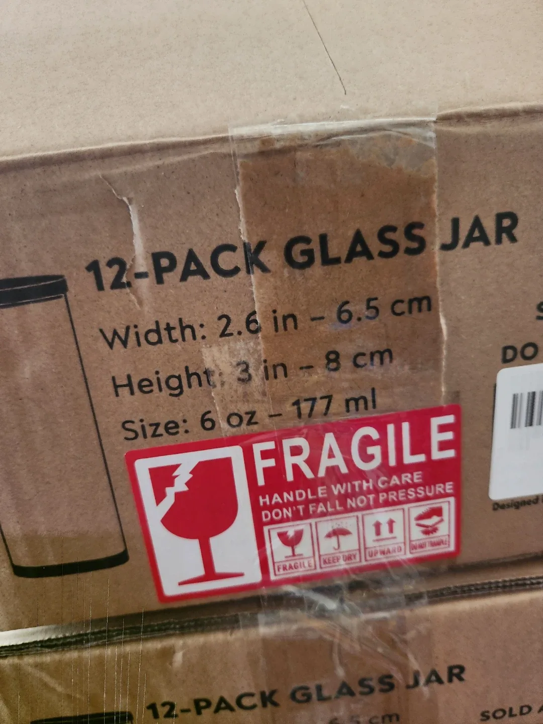 12-Pack/24-Pack Glass Jars with Bamboo Lids, 6oz NEW image indicator(5)