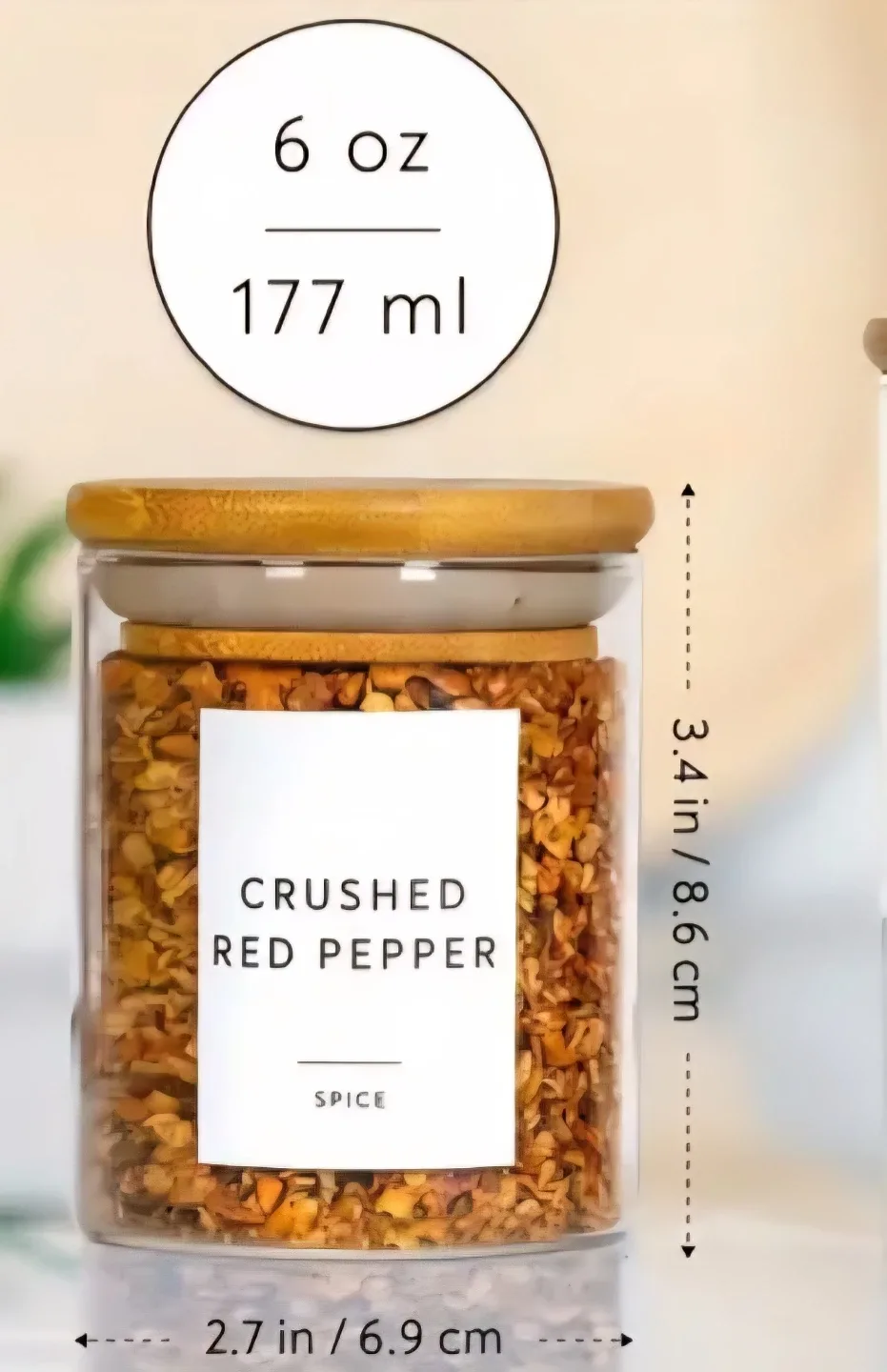 12-Pack/24-Pack Glass Jars with Bamboo Lids, 6oz NEW image indicator(8)