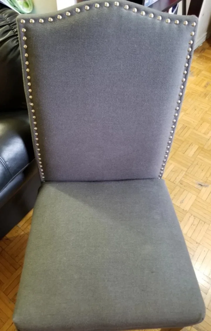 Upholstered Dining Chair - Grey 🥕