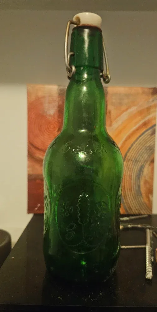 Grolsch Green Beer Bottle with Swing Top