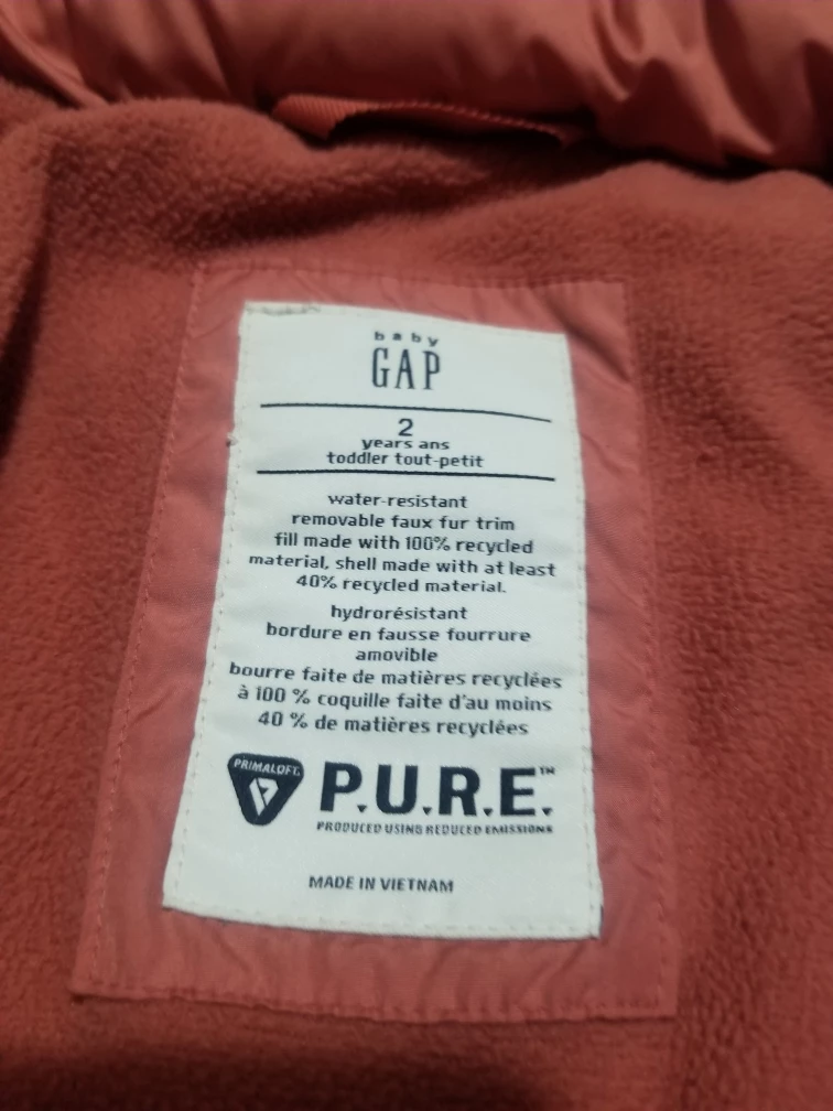 Kids Pink Gap Jacket (Size 2) - photo 4