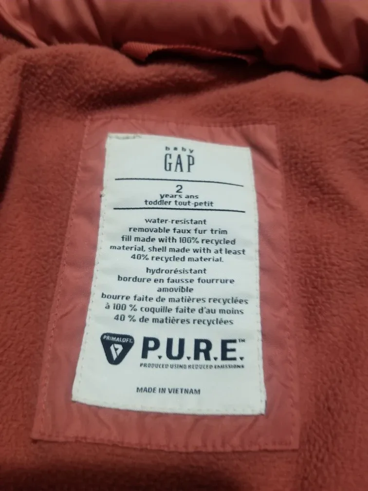 Kids Pink Gap Jacket (Size 2) image indicator(4)