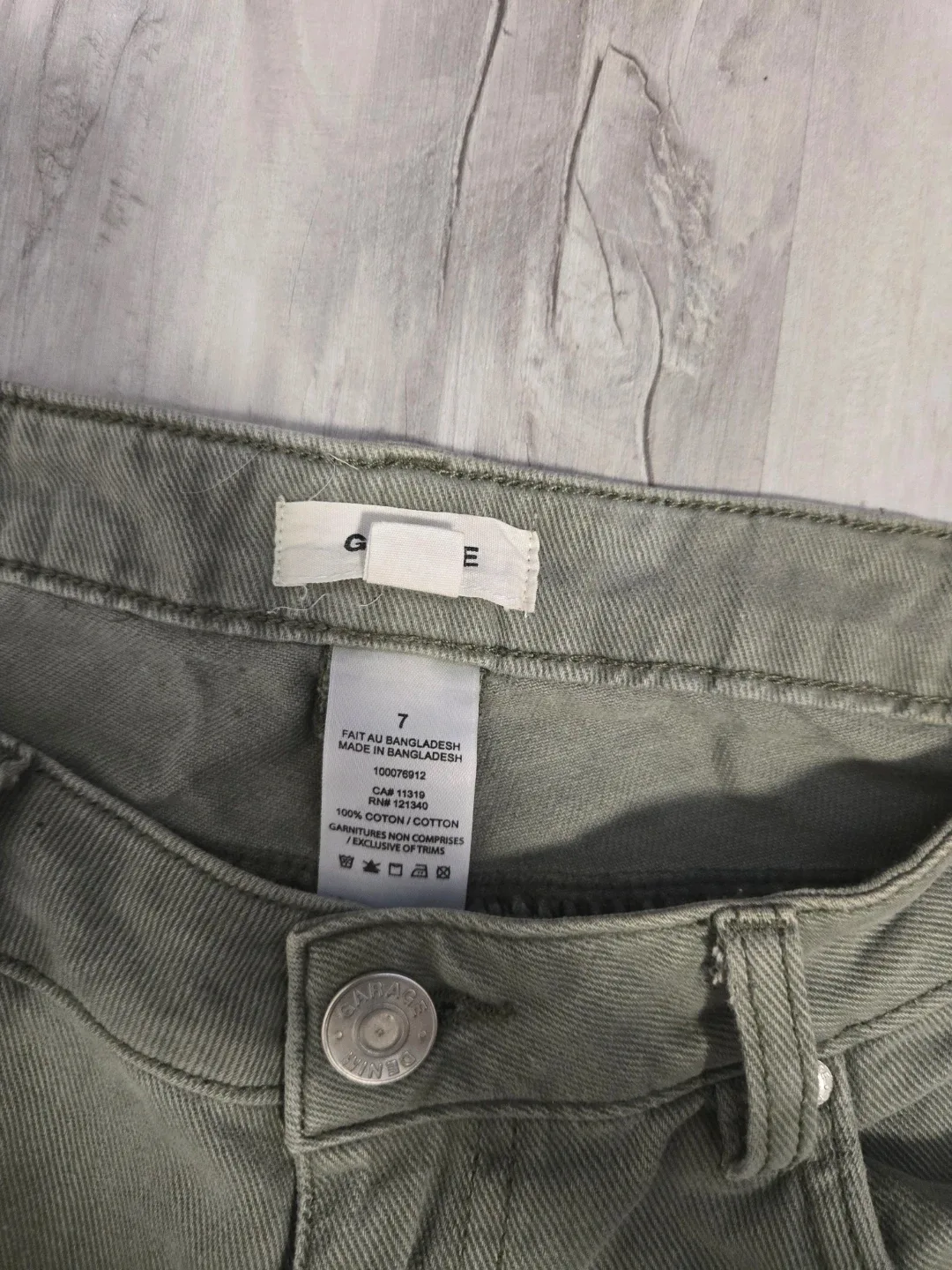 Garage Olive Green Cargo Pants - Size 7 image indicator(2)