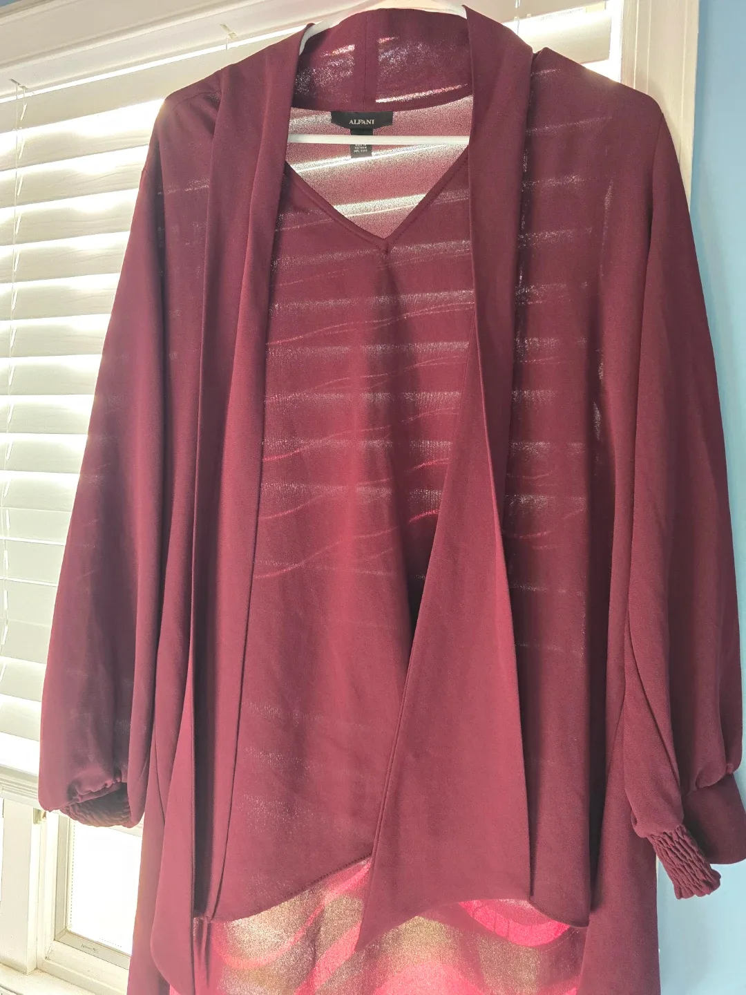 Alfani Burgundy Cardigan Size M