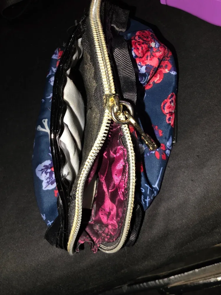 Betsey Johnson Floral Makeup Bag image indicator(2)