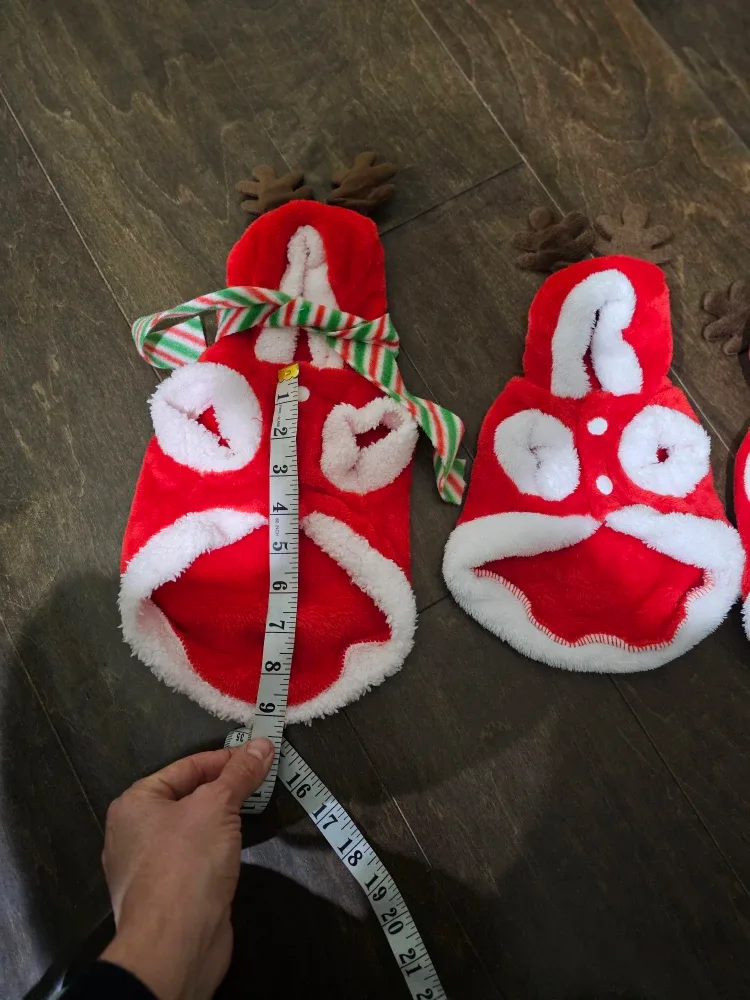 Christmas Puppy Clothes, Warm Pet Dog Cat Jacket Coat, Winter... image indicator(7)