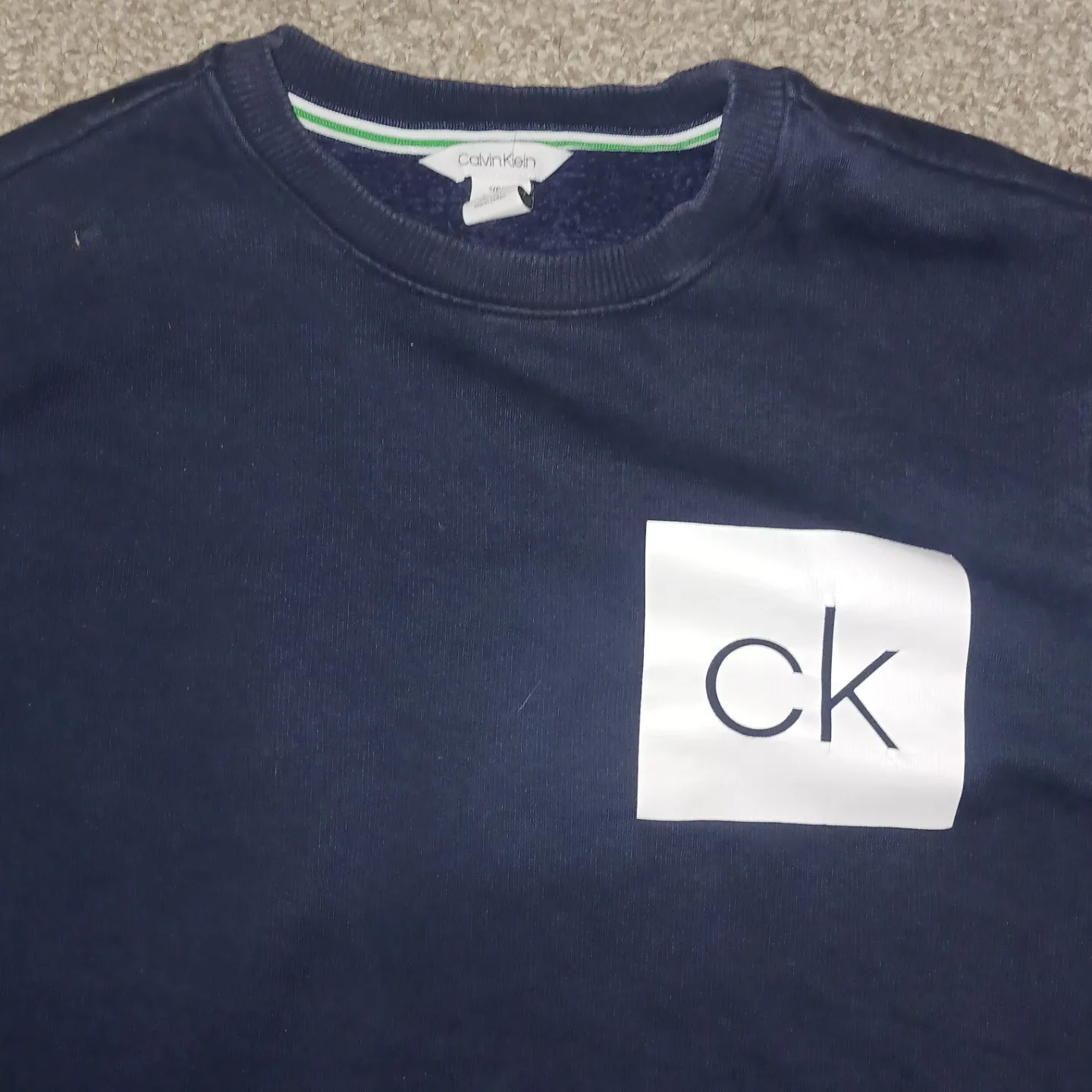 Calvin Klein Navy Blue Crewneck Sweatshirt image indicator(2)
