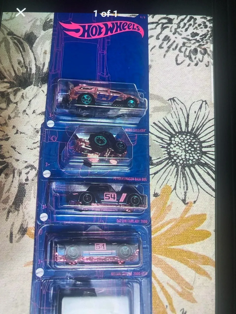 Hot Wheels 6/6 Car Set - New